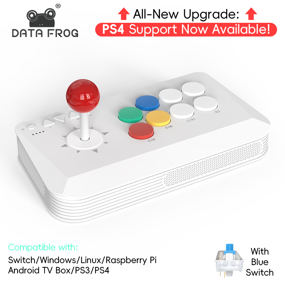 Joystick Pc Gaming - DATA FROG 2.4G ワイヤレスエルゴノミクスアーケードファイトスティックコントローラー Switch PC