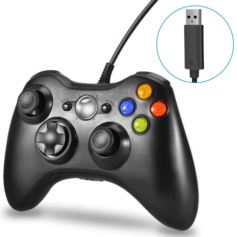 Pc Gaming Xbox - セラークボックス360用有線コントローラー,ジョイスティック,ジョイパッド,USB