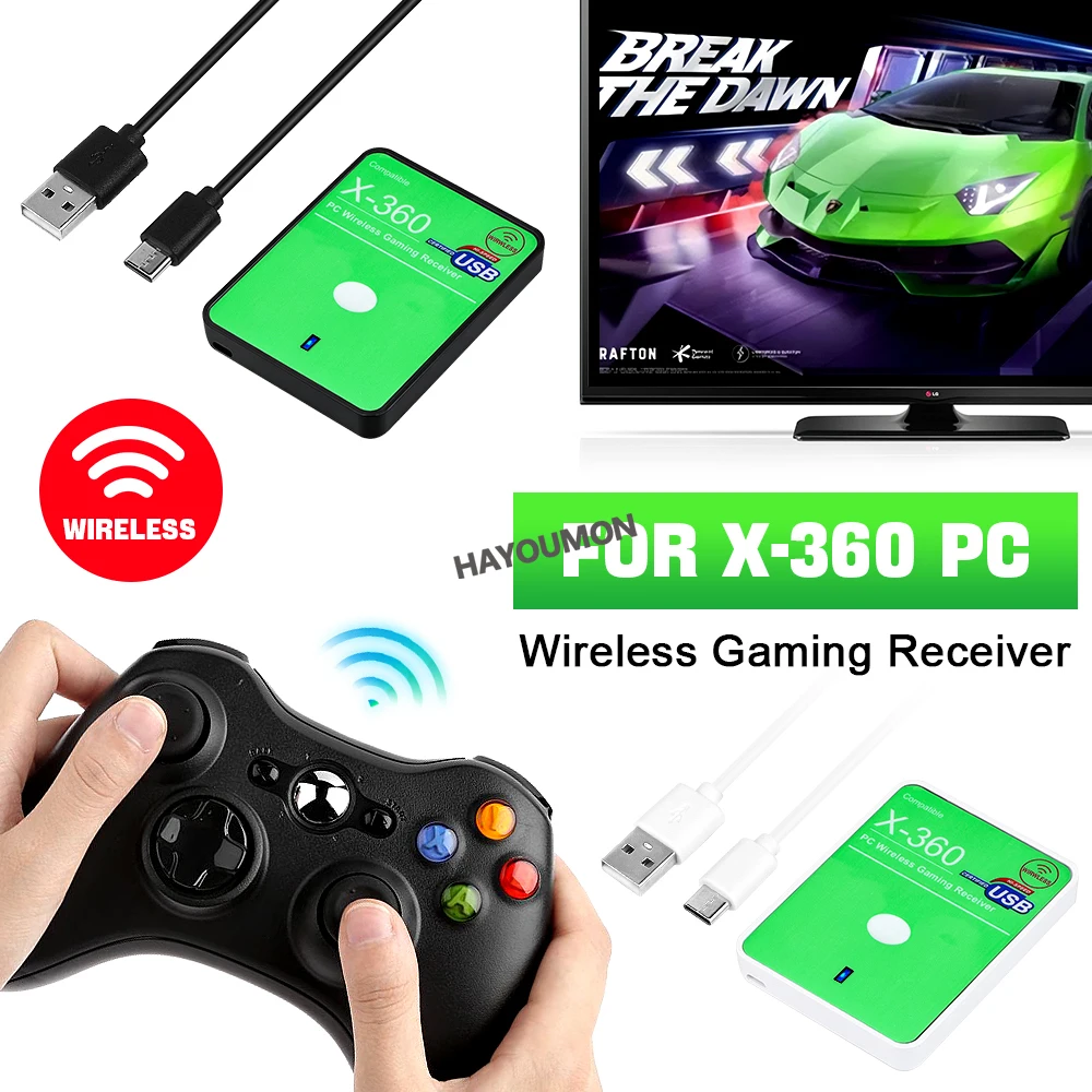Pc Gaming Xbox - 新しいワイヤレスゲーミングレシーバー XBOX 360 PC アダプター Xbox360