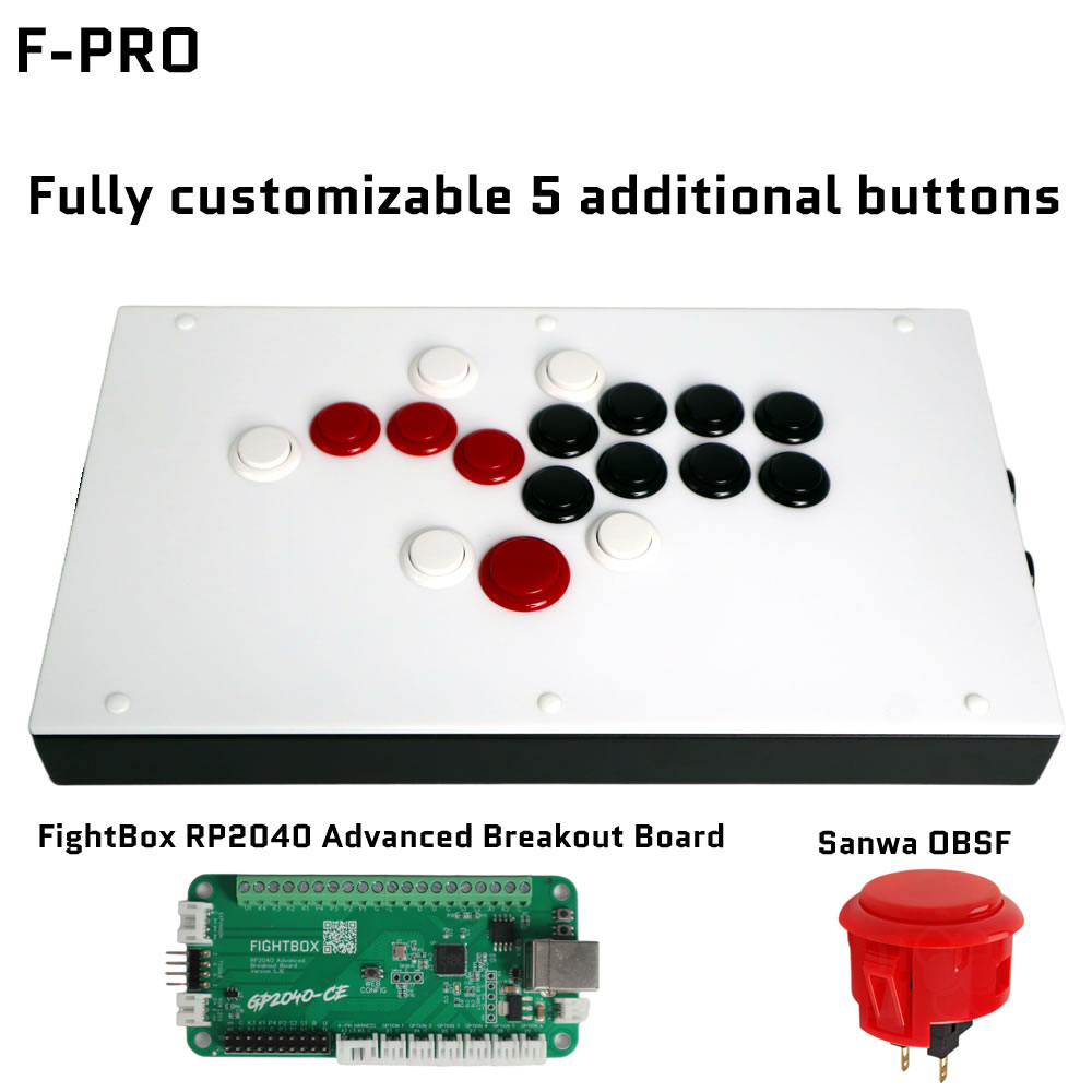 Joystick Pc Gaming - Fightbox-オールボタンレバーレスアーケードゲームコントローラー、F-PRO、pc、ps、switch