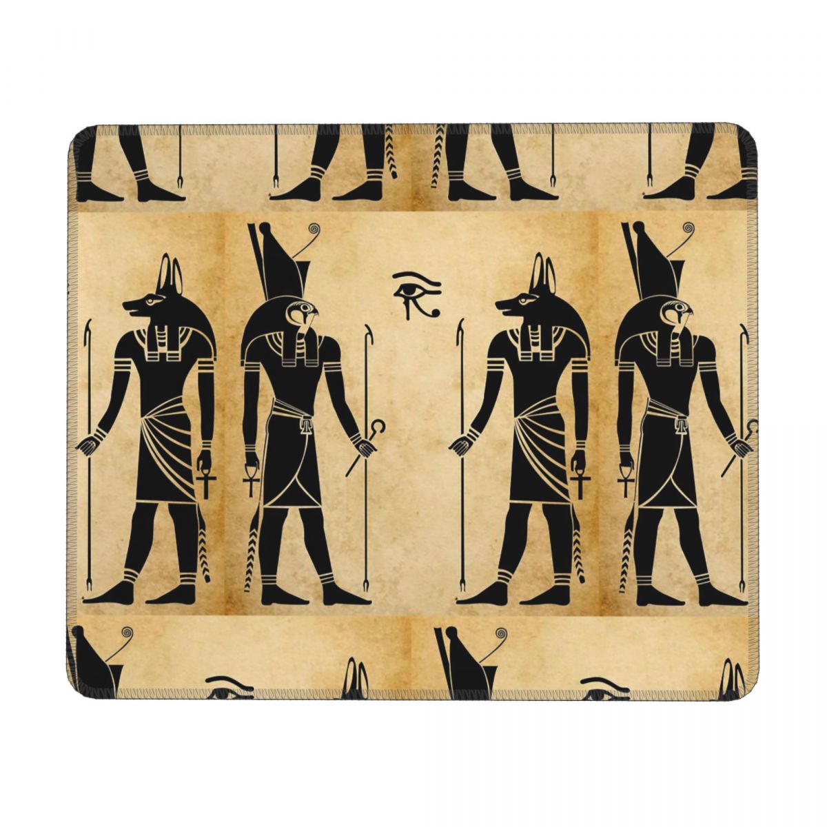 Pc Gaming Egypt - 古代エジプトの神ホルスとアヌビスエジプトのファラオマルチサイズマウスパッドコンピュータキーボードマウスマットゲームPCラップトップデスクマット