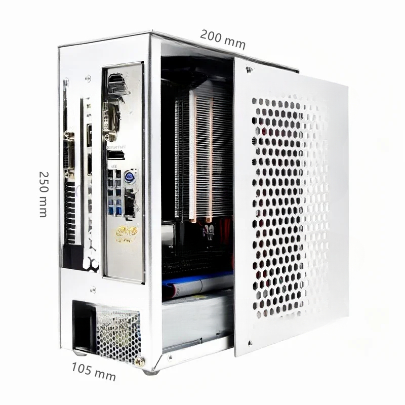 Pc Gaming Rtx 3060 - ハンドル付きの小さなアルミニウムシャーシ,PCゲーム,コンパクトコンピューターa4,s3,itx,rtx3060,13600,5 lをサポート
