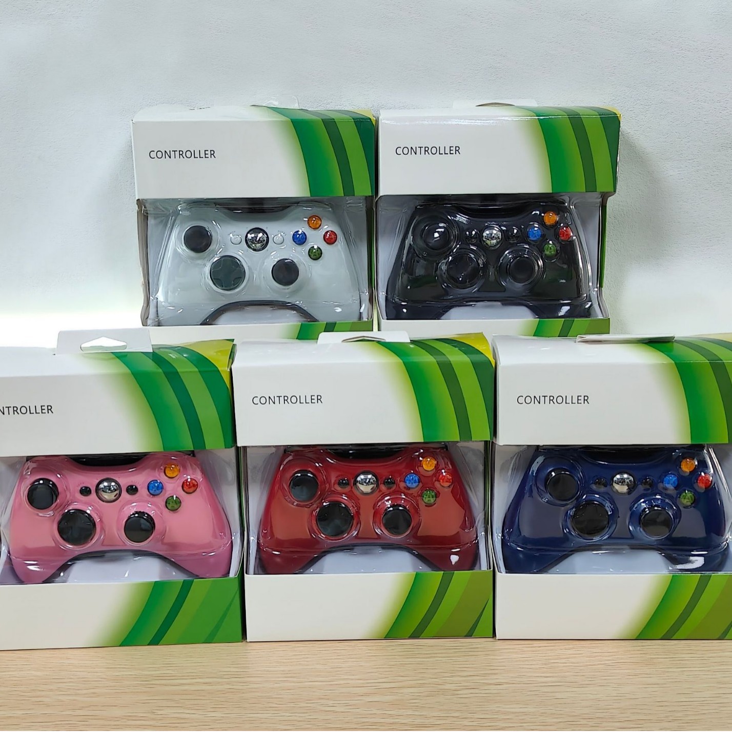 Pc Gaming Xbox - Xbox 360用有線ゲームコントローラーUSB有線ジョイスティックゲームパッド、Microsoft Xbox 360、PC Windows 7、8、10対応、デュアルバイブレーションターボ付き