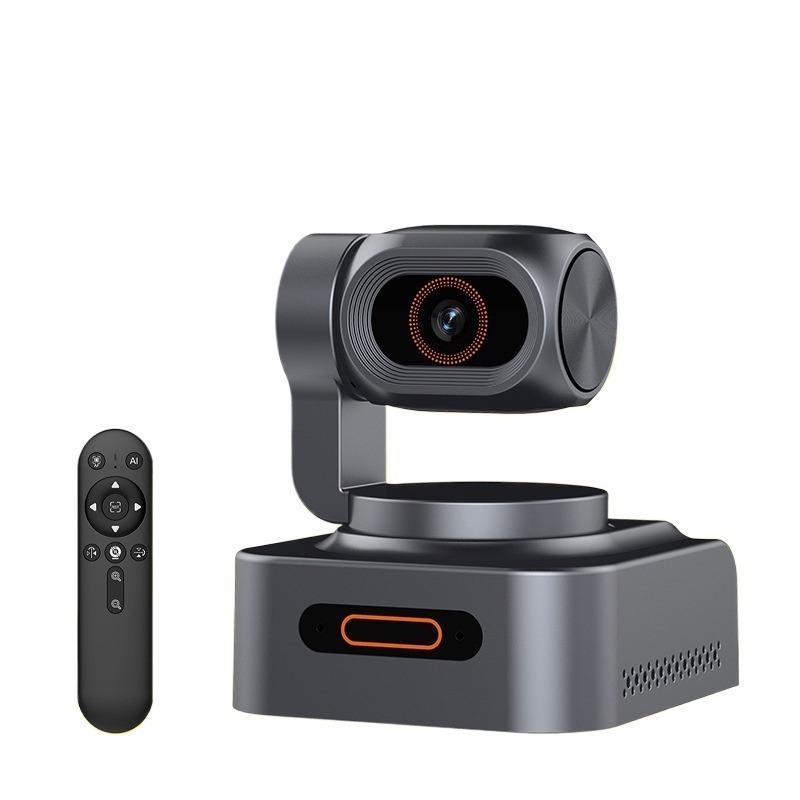 Webcam 4K - 4KウルトラHDライブストリーミングウェブカメラ 48MP AIビューティーカメラ 2軸ジンバル自動追跡ノイズキャンセリング機能搭載