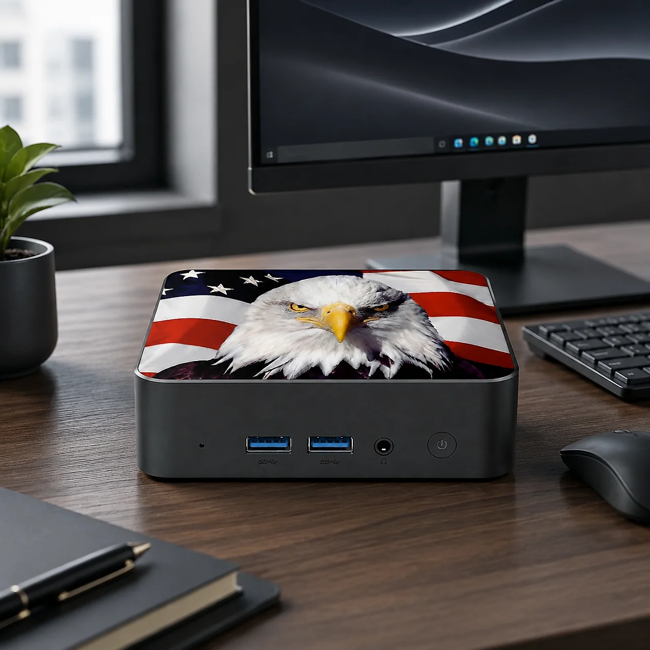 スリムなカナダ国旗デザインのミニデスクトップPC 2026  - Pc Gaming Usa のレビューと価格