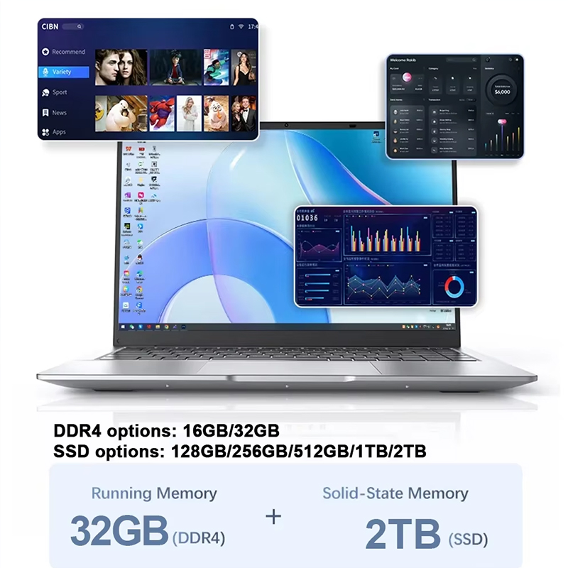 新型超薄型ノートパソコン 14.1インチ 16GB RAM  - Pc Gaming New のレビューと価格