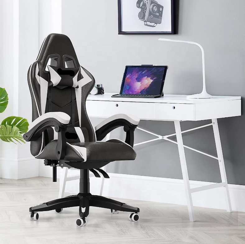 調整可能なレーシングゲーマーチェア、黒と赤のPUレザー回転椅 - Pc Gaming Price のレビューと価格