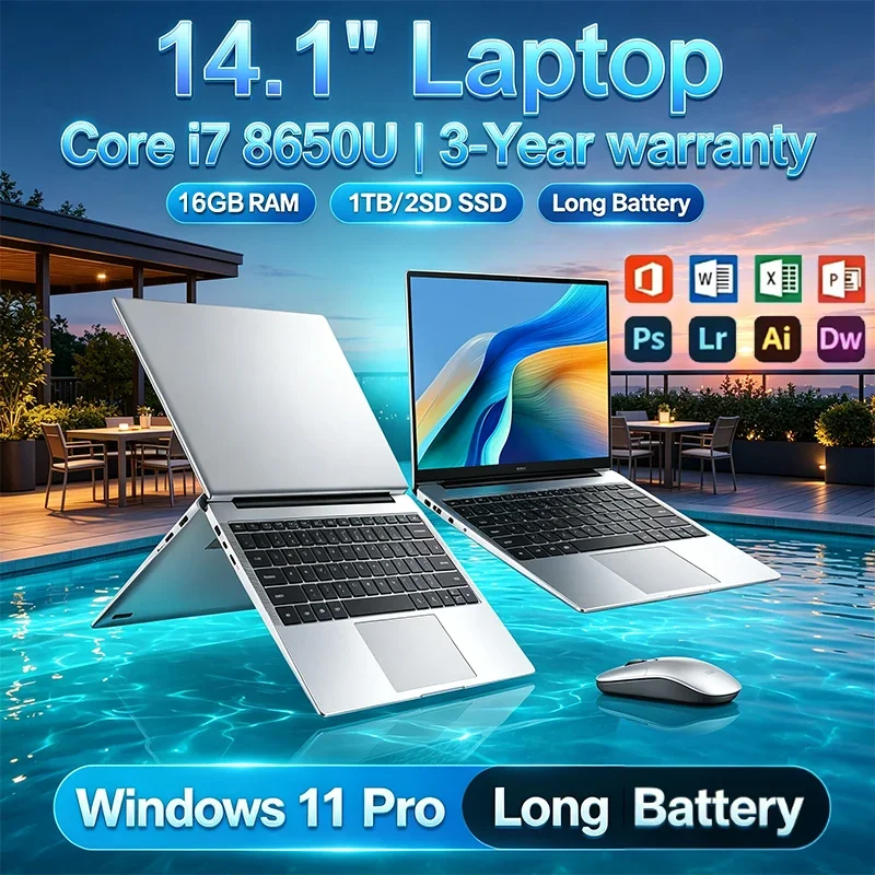 新製品 14.1インチ ポータブルノートパソコン Windo - Pc Gaming Intel Core I7 のレビューと価格