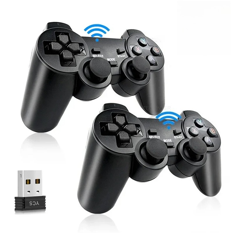 遅延なし2.4Gワイヤレスゲームコントローラー2個入りUSB - Joystick Pc Gaming のレビューと価格