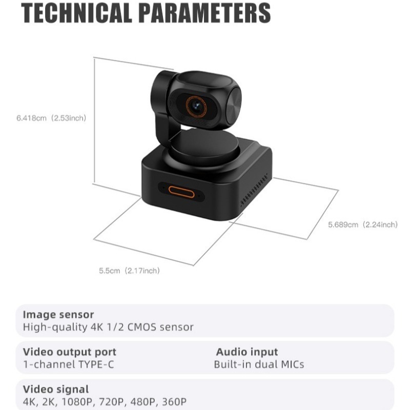 4KウルトラHDライブストリーミングウェブカメラ 48MP  - Webcam 4K のレビューと価格